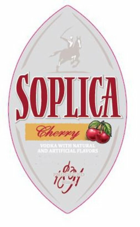 SOPLICA CHERRY VODKA WITH NATURAL AND ARTIFICIAL FLAVORS PRODUCED SINCE 1891 Logo (USPTO, 22.12.2016)