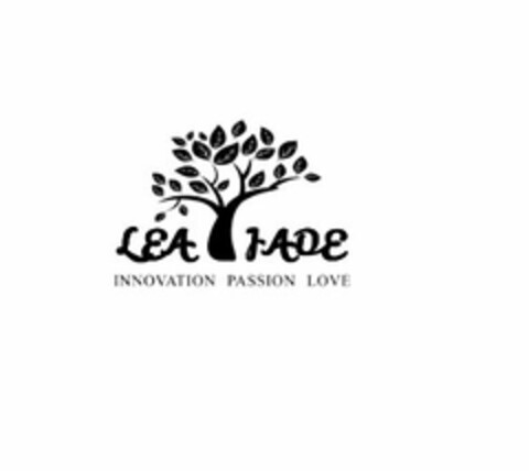 LEA JADE INNOVATION PASSION LOVE Logo (USPTO, 21.03.2017)