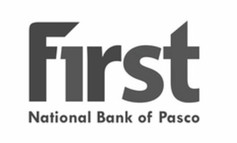 F1RST NATIONAL BANK OF PASCO Logo (USPTO, 04/21/2017)