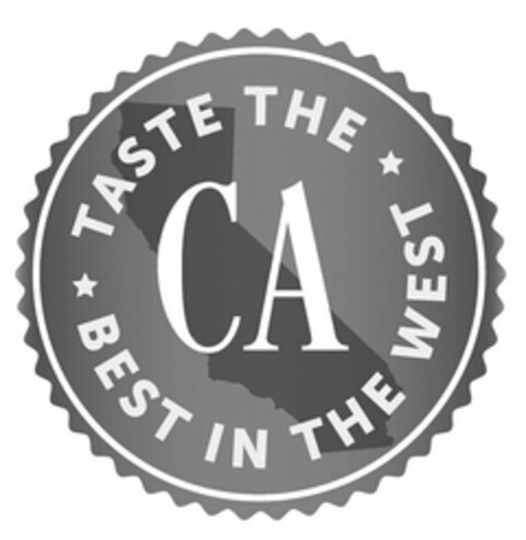 CA TASTE THE BEST IN THE WEST Logo (USPTO, 20.07.2017)