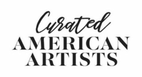 CURATED AMERICAN ARTISTS Logo (USPTO, 05/12/2018)