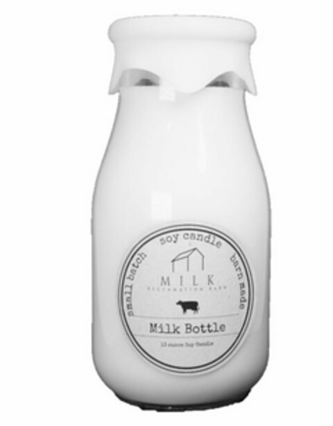 SMALL BATCH SOY CANDLE BARN MADE MILK RECLAMATION BARN MILK BOTTLE Logo (USPTO, 11/21/2018)