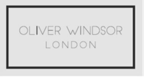 OLIVER WINDSOR LONDON Logo (USPTO, 01/18/2019)