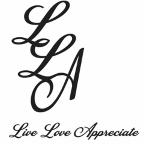 LLA LIVE LOVE APPRECIATE Logo (USPTO, 07/31/2020)