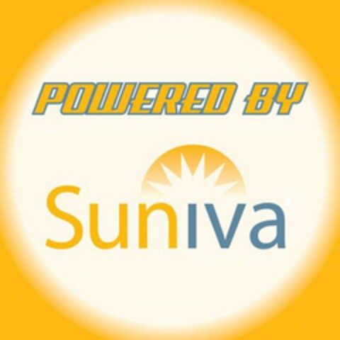 POWERED BY SUNIVA Logo (USPTO, 21.12.2009)