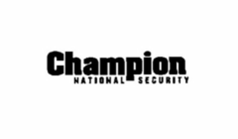 CHAMPION NATIONAL SECURITY Logo (USPTO, 16.03.2010)