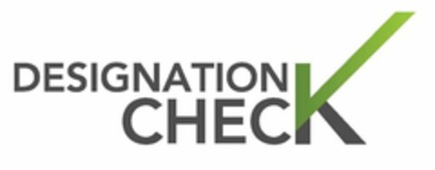 DESIGNATION CHECK Logo (USPTO, 06/06/2011)