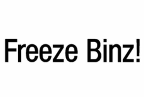 FREEZE BINZ! Logo (USPTO, 11.08.2011)