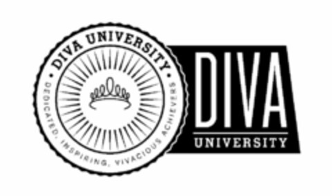 DIVA UNIVERSITY DEDICATED, INSPIRING, VIVACIOUS ACHIEVERS ·DIVA UNIVERSITY· Logo (USPTO, 15.03.2012)