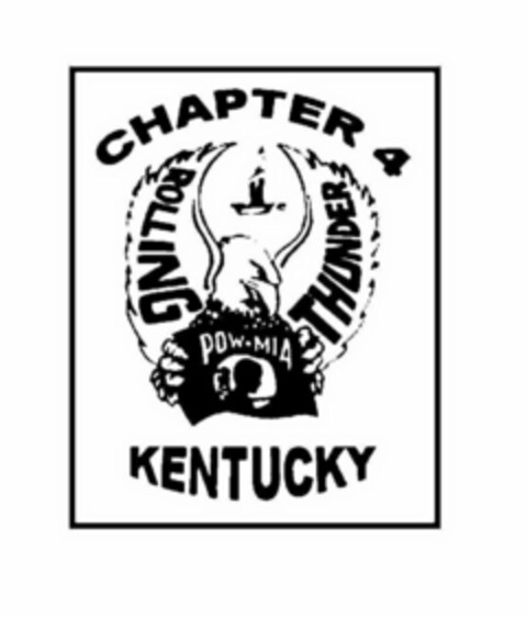 CHAPTER 4 ROLLING THUNDER POW-MIA KENTUCKY Logo (USPTO, 25.04.2013)