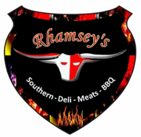 RHAMSEY'S SOUTHERN - DELI - MEATS - BBQ Logo (USPTO, 29.05.2013)