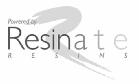 R POWERED BY RESINATE RESINS Logo (USPTO, 28.08.2013)