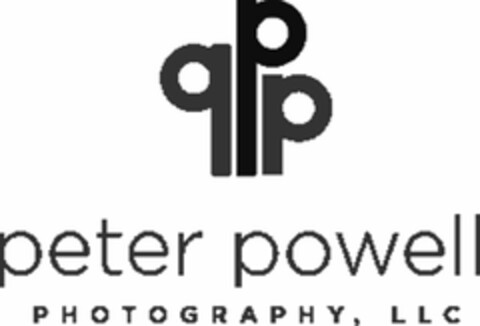 PPP PETER POWELL PHOTOGRAPHY, LLC Logo (USPTO, 04/02/2015)