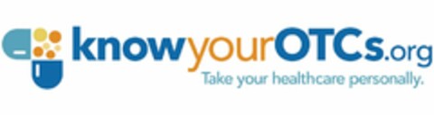 KNOWYOUROTCS.ORG TAKE YOUR HEALTHCARE PERSONALLY. Logo (USPTO, 04/27/2015)