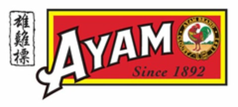 AYAM SINCE 1892 AYAM BRAND · CLOUET 1892 · Logo (USPTO, 28.05.2015)