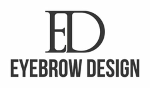 ED EYEBROW DESIGN Logo (USPTO, 08/17/2015)