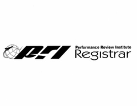 PRI PERFORMANCE REVIEW INSTITUTE REGISTRAR Logo (USPTO, 11/24/2015)