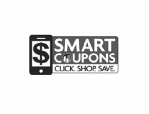 SMART COUPONS CLICK. SHOP. SAVE. Logo (USPTO, 06.09.2016)