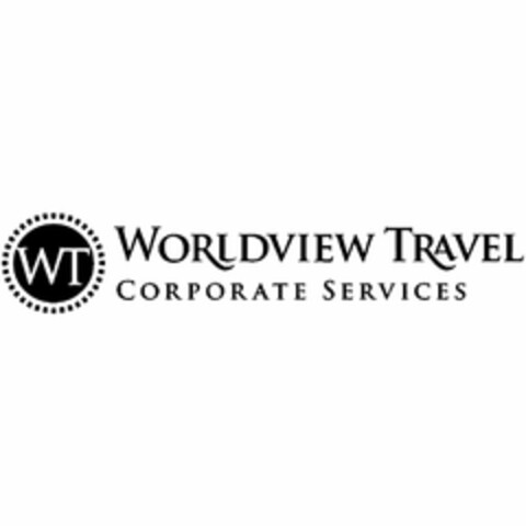 WT WORLDVIEW TRAVEL CORPORATE SERVICES Logo (USPTO, 22.06.2017)