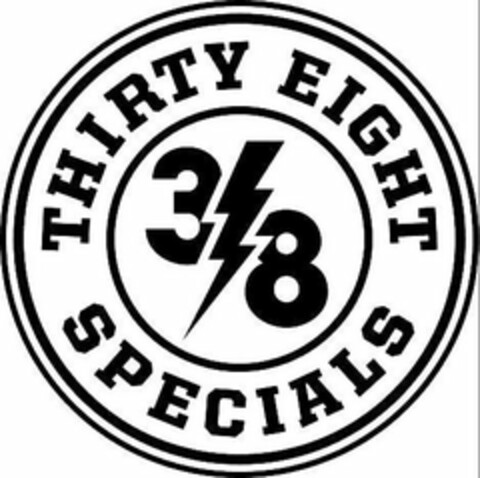 38 THIRTY EIGHT SPECIALS Logo (USPTO, 18.07.2017)