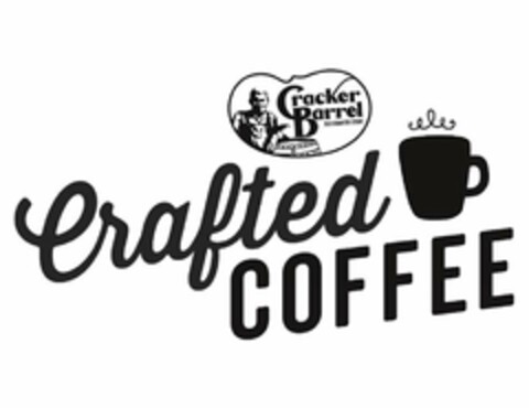 CRACKER BARREL OLD COUNTRY STORE CRAFTED COFFEE Logo (USPTO, 10.10.2017)