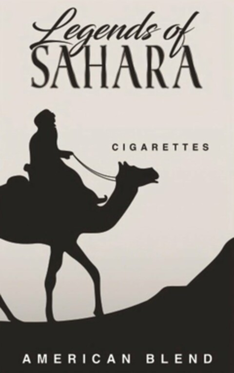 LEGENDS OF SAHARA CIGARETTES AMERICAN BLEND Logo (USPTO, 10/10/2018)