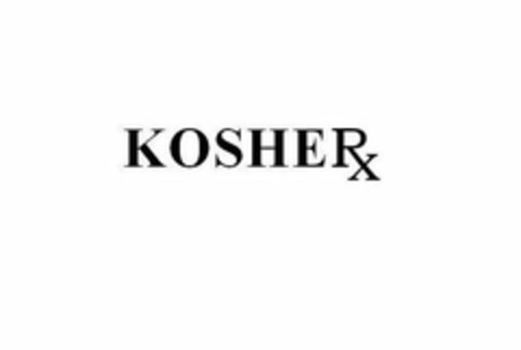 KOSHERX Logo (USPTO, 20.12.2018)