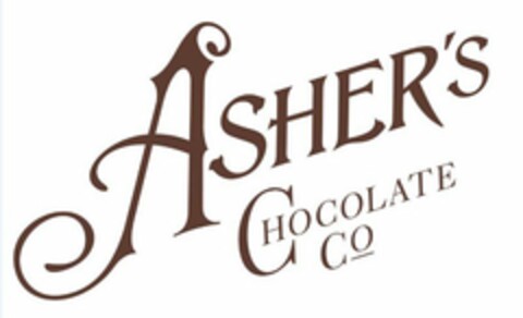 ASHER'S CHOCOLATE CO Logo (USPTO, 11.01.2019)