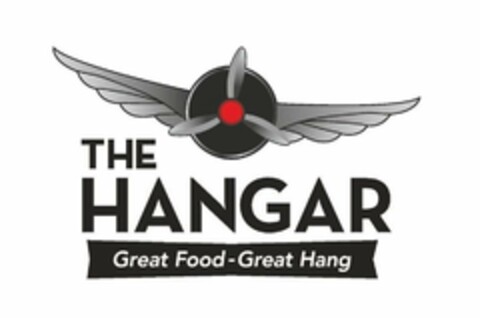 THE HANGAR GREAT FOOD - GREAT HANG Logo (USPTO, 04/15/2019)