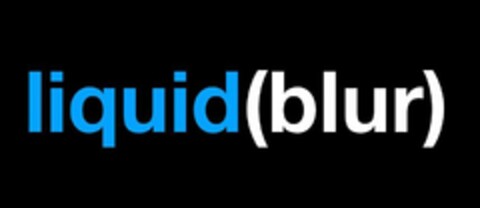 LIQUID BLUR Logo (USPTO, 05/24/2019)