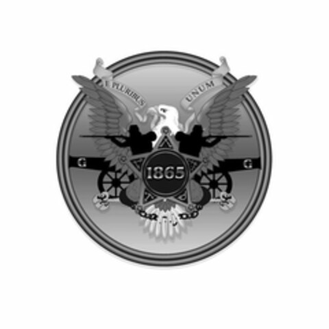 E PLURIBUS UNUM 1865 G G Logo (USPTO, 08/14/2020)