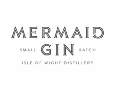 MERMAID GIN SMALL BATCH ISLE OF WIGHT DISTILLERY Logo (USPTO, 09/04/2020)