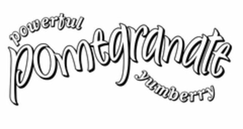 POWERFUL POMEGRANATE YUMBERRY Logo (USPTO, 06/19/2009)