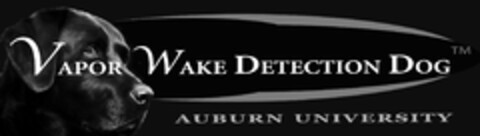VAPOR WAKE DETECTION DOG AUBURN UNIVERSITY Logo (USPTO, 10.09.2009)