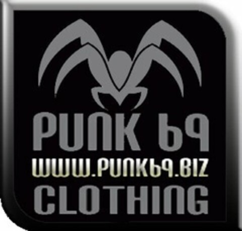 PUNK 69 WWW.PUNK69.BIZ CLOTHING Logo (USPTO, 14.06.2010)