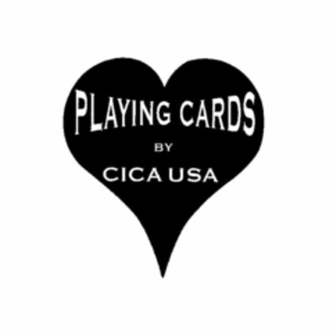 PLAYING CARDS BY CICA USA Logo (USPTO, 04/01/2011)