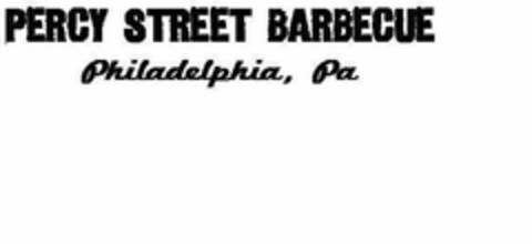 PERCY STREET BARBECUE PHILADELPHIA, PA Logo (USPTO, 25.05.2011)