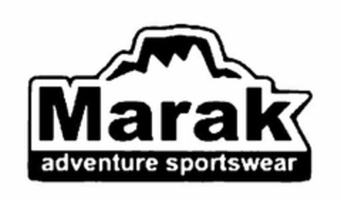 MARAK ADVENTURE SPORTSWEAR Logo (USPTO, 16.11.2012)