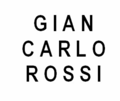 GIAN CARLO ROSSI Logo (USPTO, 18.06.2013)