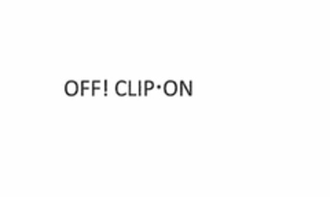 OFF! CLIP ON Logo (USPTO, 30.08.2013)