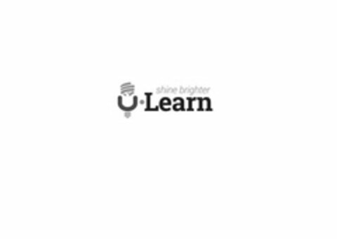 U · LEARN SHINE BRIGHTER Logo (USPTO, 30.07.2014)