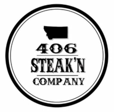 406 STEAK'N COMPANY Logo (USPTO, 25.09.2014)