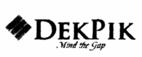 DEKPIK MIND THE GAP Logo (USPTO, 10/10/2014)