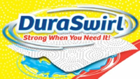 DURASWIRL STRONG WHEN YOU NEED IT! Logo (USPTO, 10.11.2014)