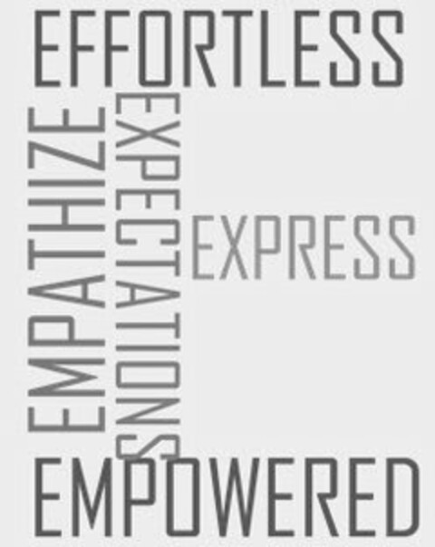 E EFFORTLESS EMPATHIZE EXPRESS EMPOWERED EXPECTATIONS Logo (USPTO, 26.02.2016)