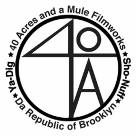 40A YA-DIG 40 ACRES AND A MULE FILMWORKS SHO-NUFF DA REPUBLIC OF BROOKLYN Logo (USPTO, 07.03.2017)