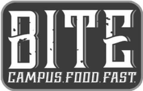 BITE CAMPUS. FOOD. FAST. Logo (USPTO, 07/10/2017)