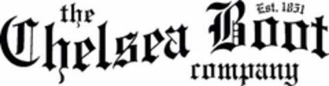 THE CHELSEA BOOT COMPANY EST. 1851 Logo (USPTO, 15.04.2018)