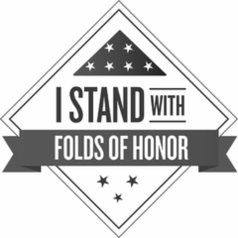 I STAND WITH FOLDS OF HONOR Logo (USPTO, 08/17/2018)