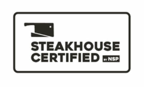 STEAKHOUSE CERTIFIED BY NSP Logo (USPTO, 08/21/2018)